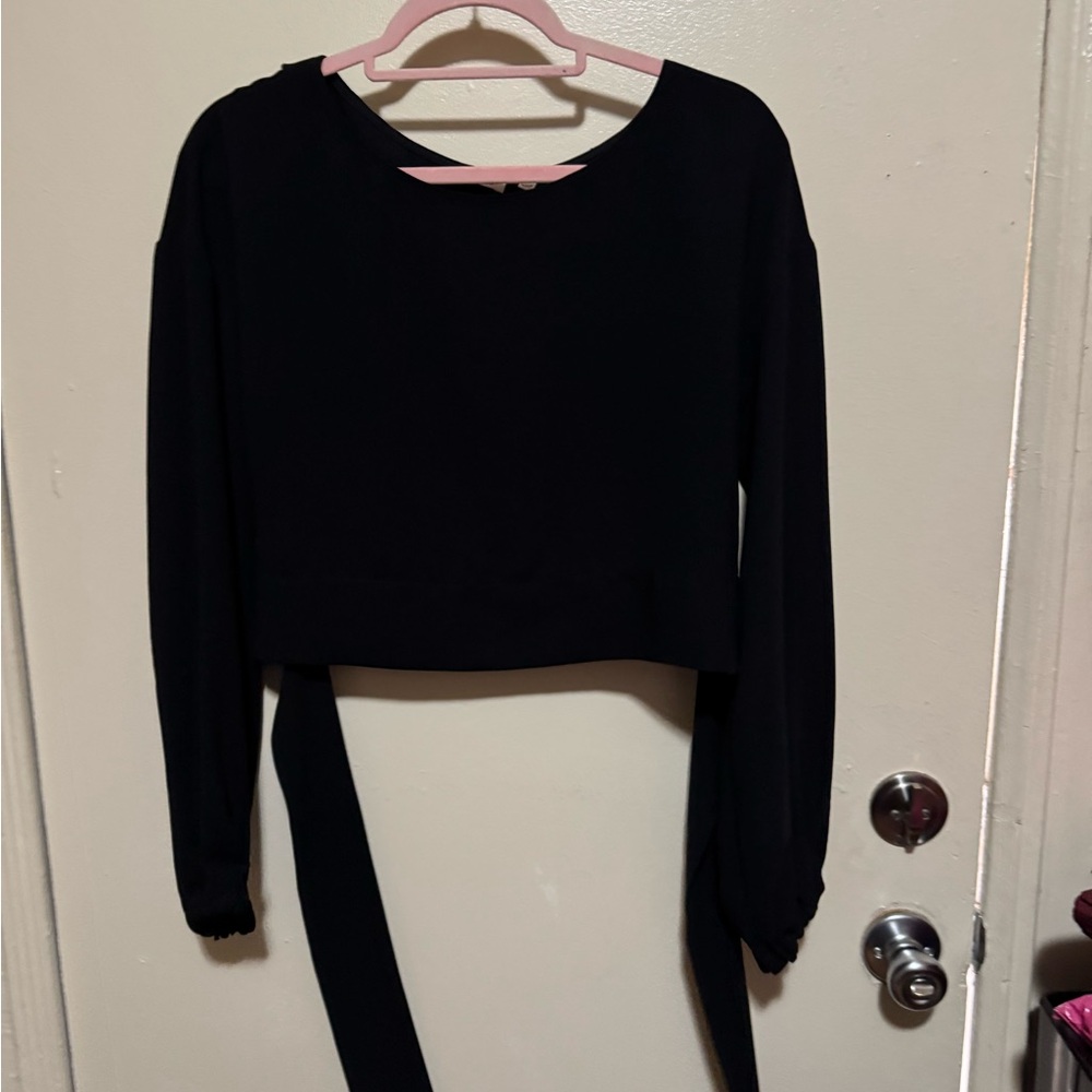 Wilfred Black Crop Top